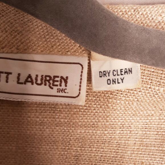 Le Elliott Lauren Womens Khaki Lightweight Blazer Size 12 Double Patch Pockets - Picture 9 of 9